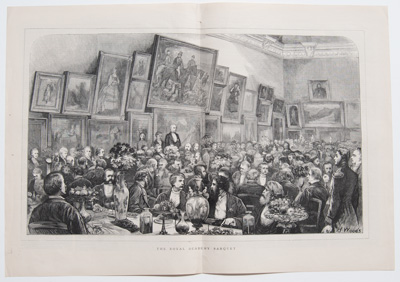 THE ROYAL ACADEMY BANQUET
drawn by H. Woods